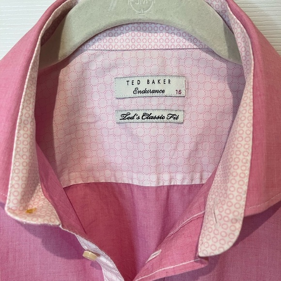 Ted Baker Men's Pink Dress Shirt - Picture 3 of 5